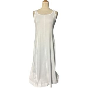 Everlane Cotton Midi Tank Dress White Size Small